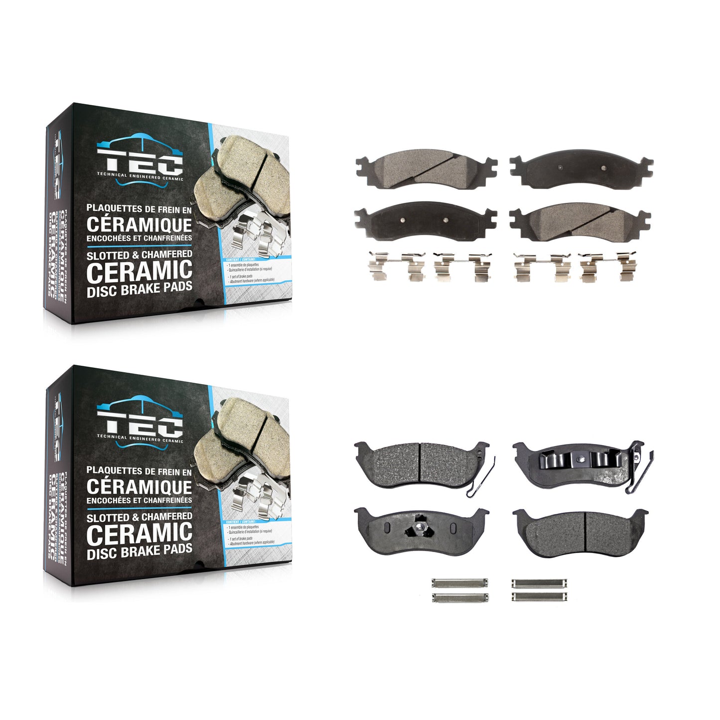 [Avant + Arrière] Kit de plaquette (céramique) de frein pour Ford Explorer Sport Trac Mercury Mountaineer KTC-100082