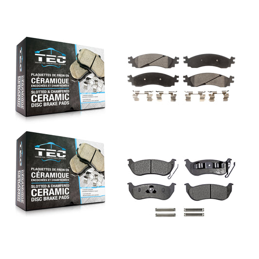 [Avant + Arrière] Kit de plaquette (céramique) de frein pour Ford Explorer Sport Trac Mercury Mountaineer KTC-100082