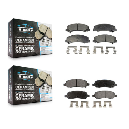 [Avant + Arrière] Kit de plaquette (céramique) de frein pour 2006-2011 Buick Lucerne Cadillac DTS KTC-100083