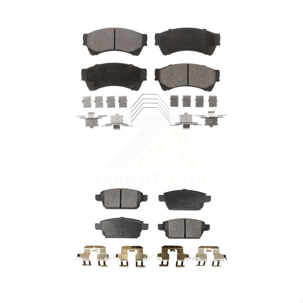 [Avant + Arrière] Kit de plaquette (céramique) de frein pour Ford Fusion Mazda 6 Lincoln MKZ Mercury Milan Zephyr KTC-100086 par TEC