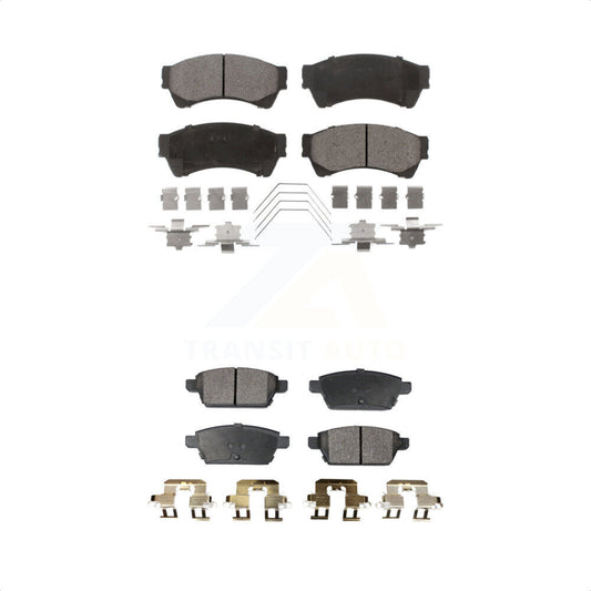 [Avant + Arrière] Kit de plaquette (céramique) de frein pour Ford Fusion Mazda 6 Lincoln MKZ Mercury Milan Zephyr KTC-100086 par TEC