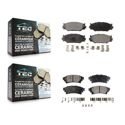 [Avant + Arrière] Kit de plaquette (céramique) de frein pour 2014-2015 Lexus IS250 Base avec RWD avec F Sport Package KTC-100092