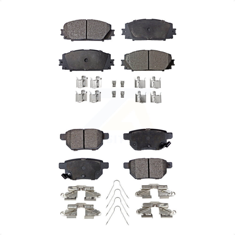 [Avant + Arrière] Kit de plaquette (céramique) de frein pour Toyota Yaris KTC-100093 par TEC