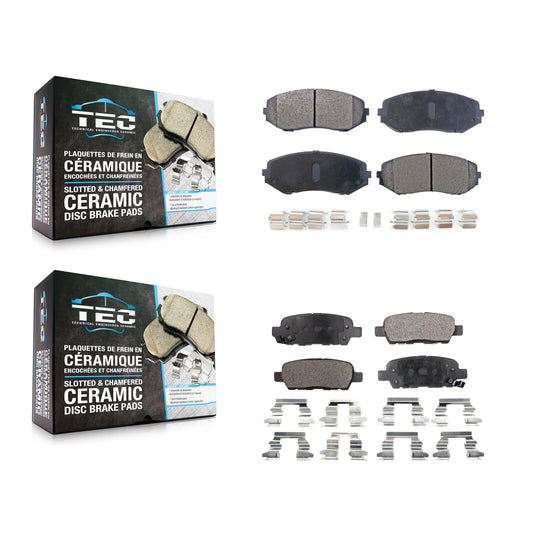 [Avant + Arrière] Kit de plaquette (céramique) de frein pour 2007-2013 Suzuki Grand Vitara KTC-100096