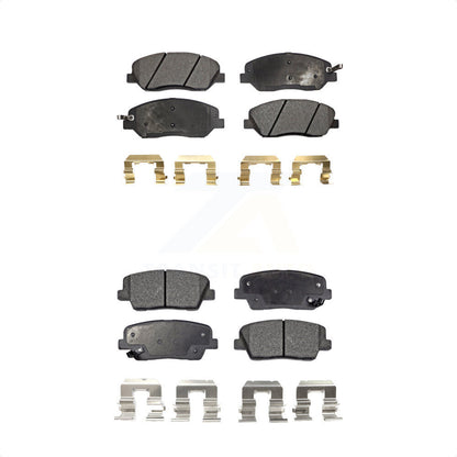 [Avant + Arrière] Kit de plaquette (céramique) de frein pour Kia Sedona Hyundai Santa Fe Entourage Genesis Borrego XL KTC-100097 par TEC