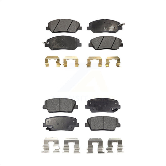 [Avant + Arrière] Kit de plaquette (céramique) de frein pour Kia Sedona Hyundai Santa Fe Entourage Genesis Borrego XL KTC-100097 par TEC