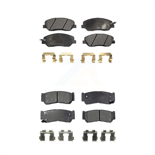 [Avant + Arrière] Kit de plaquette (céramique) de frein pour 2007-2009 Hyundai Santa Fe KTC-100098 par TEC