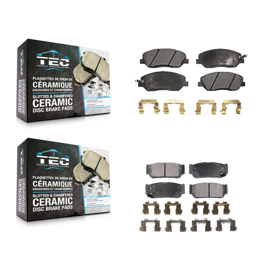 [Avant + Arrière] Kit de plaquette (céramique) de frein pour Kia Sedona Hyundai Entourage To 04/27/06 KTC-100100