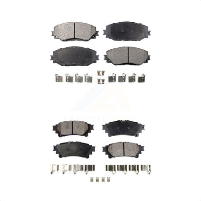 [Avant + Arrière] Kit de plaquette (céramique) de frein pour 2012-2018 Toyota Prius V KTC-100106 par TEC