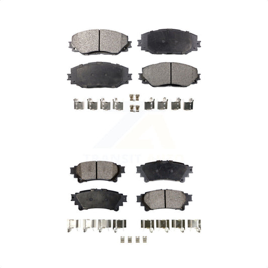 [Avant + Arrière] Kit de plaquette (céramique) de frein pour 2012-2018 Toyota Prius V KTC-100106 par TEC