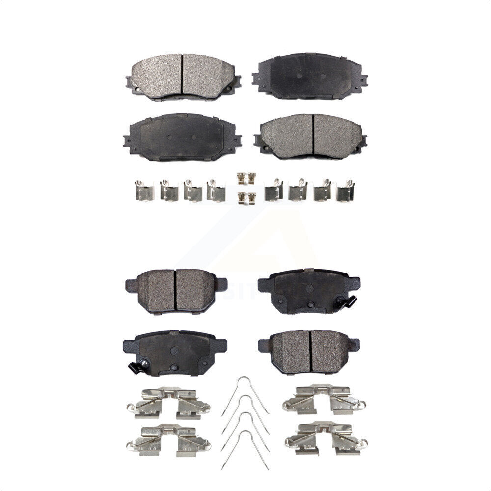 [Avant + Arrière] Kit de plaquette (céramique) de frein pour Toyota Corolla Scion xB Matrix Pontiac Vibe KTC-100107 par TEC
