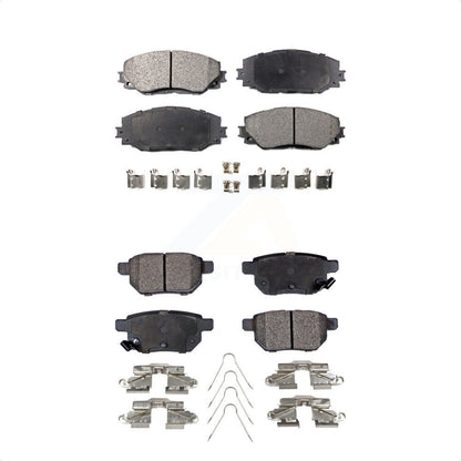 [Avant + Arrière] Kit de plaquette (céramique) de frein pour Toyota Corolla Scion xB Matrix Pontiac Vibe KTC-100107 par TEC