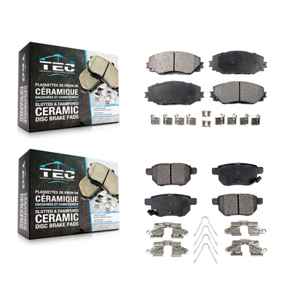 [Avant + Arrière] Kit de plaquette (céramique) de frein pour Toyota Corolla Scion xB Matrix Pontiac Vibe KTC-100107