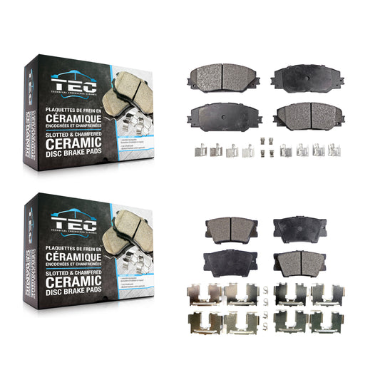 [Avant + Arrière] Kit de plaquette (céramique) de frein pour Toyota RAV4 Matrix Pontiac Vibe KTC-100108