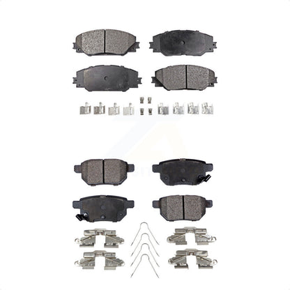 [Avant + Arrière] Kit de plaquette (céramique) de frein pour Scion Toyota tC Matrix Pontiac Vibe Corolla iM KTC-100109 par TEC