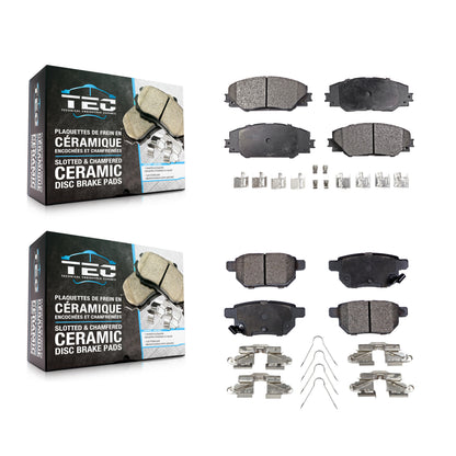 [Avant + Arrière] Kit de plaquette (céramique) de frein pour Scion Toyota tC Matrix Pontiac Vibe Corolla iM KTC-100109