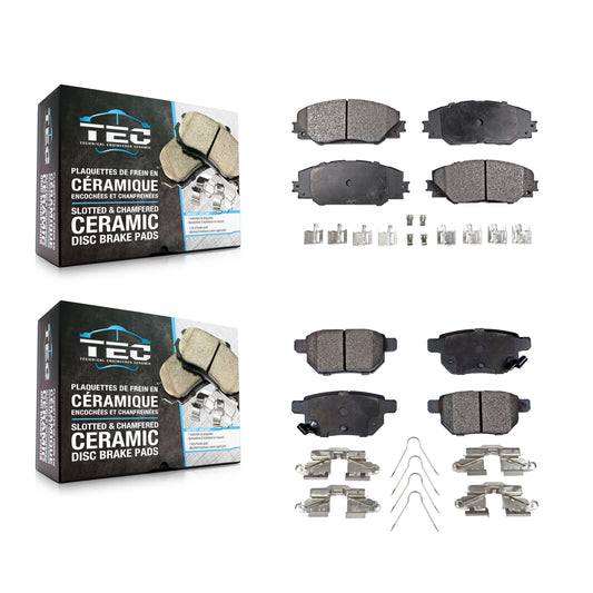 [Avant + Arrière] Kit de plaquette (céramique) de frein pour Scion Toyota tC Matrix Pontiac Vibe Corolla iM KTC-100109