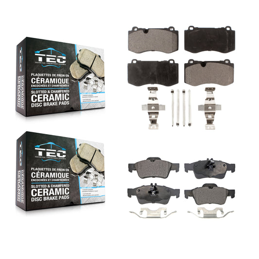 [Avant + Arrière] Kit de plaquette (céramique) de frein pour Mercedes-Benz S550 SL550 CL550 S600 S350 S400 CL600 S450 KTC-100110