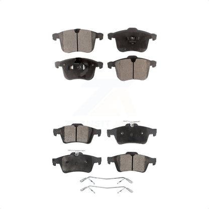 [Avant + Arrière] Kit de plaquette (céramique) de frein pour 2004-2011 Saab 9-3 avec 314mm Diameter Rotor KTC-100113 par TEC