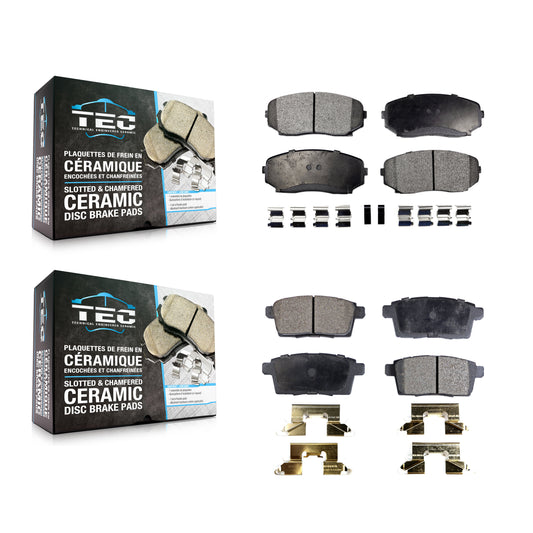 [Avant + Arrière] Kit de plaquette (céramique) de frein pour Ford Edge Mazda CX-9 CX-7 Lincoln MKX KTC-100114