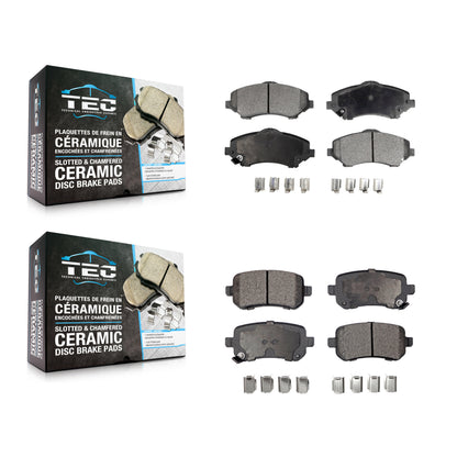 [Avant + Arrière] Kit de plaquette (céramique) de frein pour Dodge Grand Caravan Chrysler Town & Country Journey Volkswagen Routan Ram C/V KTC-100118