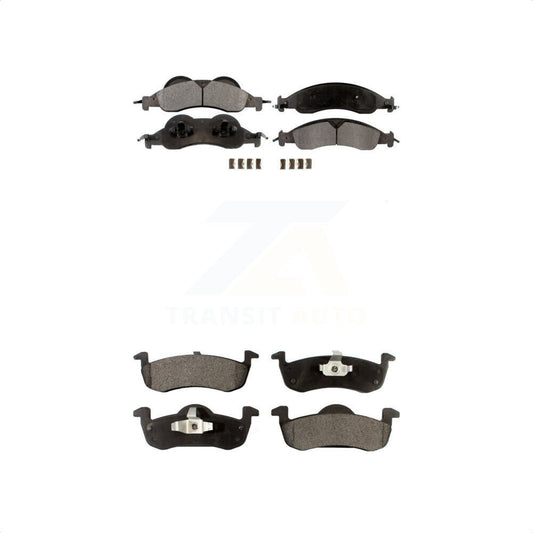 [Avant + Arrière] Kit de plaquette (céramique) de frein pour 2007-2009 Ford Expedition Lincoln Navigator KTC-100119 par TEC