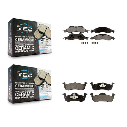 [Avant + Arrière] Kit de plaquette (céramique) de frein pour 2007-2009 Ford Expedition Lincoln Navigator KTC-100119