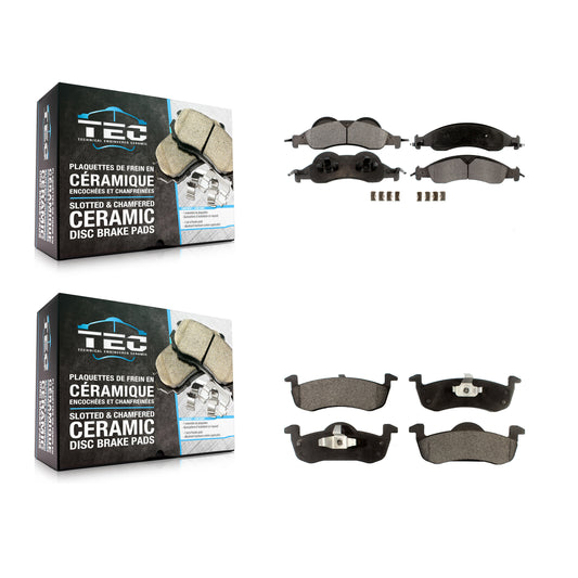 [Avant + Arrière] Kit de plaquette (céramique) de frein pour 2007-2009 Ford Expedition Lincoln Navigator KTC-100119
