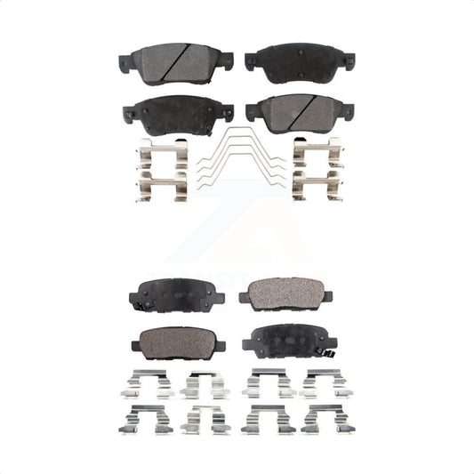 [Avant + Arrière] Kit de plaquette (céramique) de frein pour INFINITI G37 G35 Q60 KTC-100120 par TEC