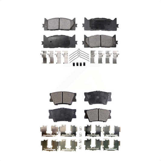 [Avant + Arrière] Kit de plaquette (céramique) de frein pour Toyota Camry Lexus ES350 Avalon ES300h KTC-100121 par TEC