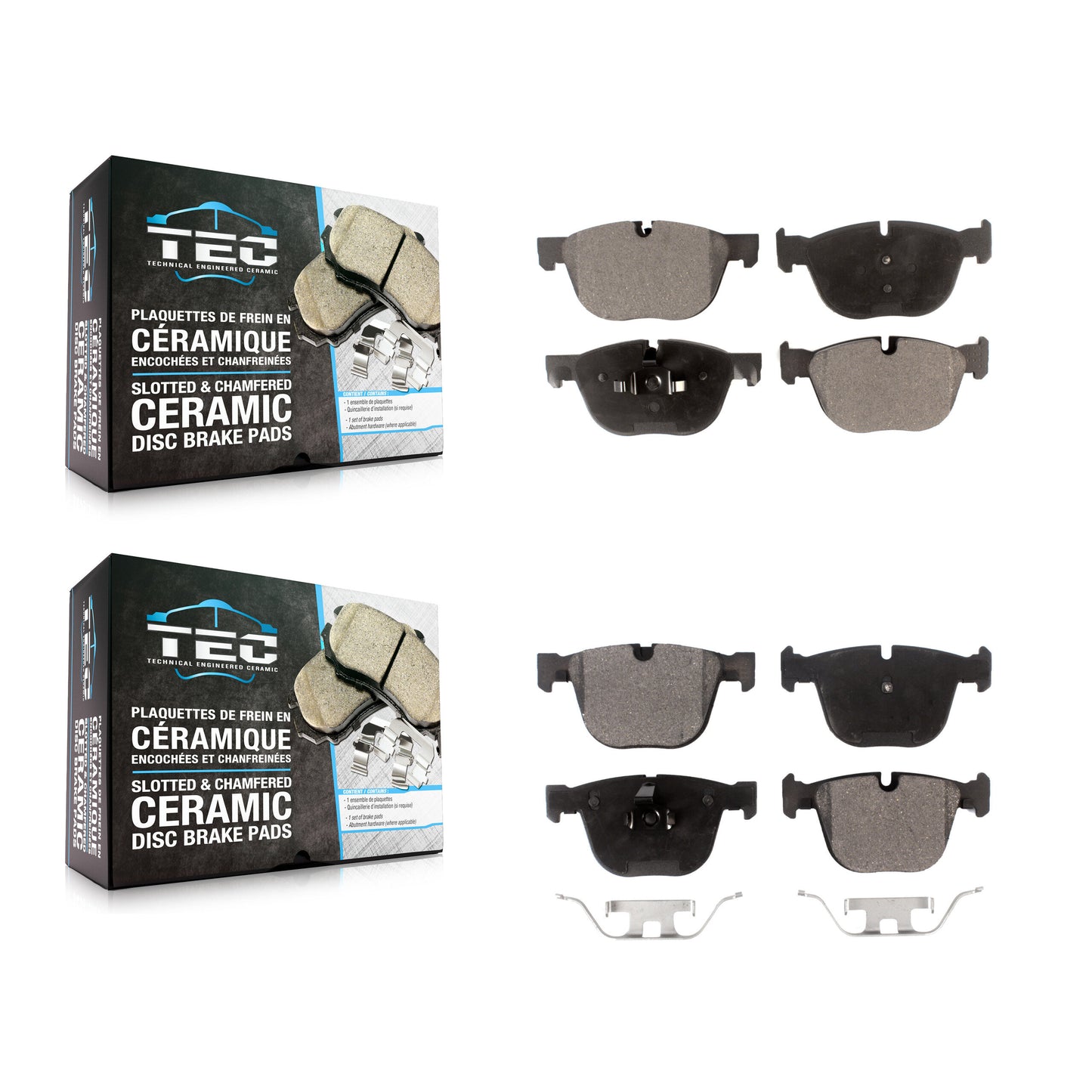[Avant + Arrière] Kit de plaquette (céramique) de frein pour BMW X5 X6 KTC-100124