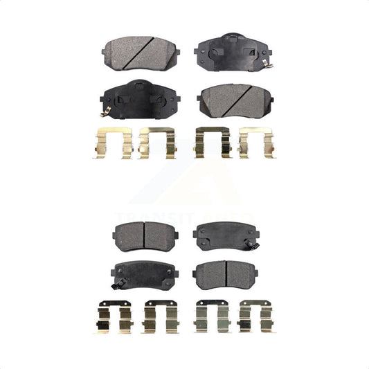 [Avant + Arrière] Kit de plaquette (céramique) de frein pour Hyundai Tucson Kia Sportage Cadenza KTC-100125 par TEC
