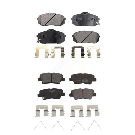 [Avant + Arrière] Kit de plaquette (céramique) de frein pour 2016 Kia Soul EV From Chassis VIN #160921 KTC-100128 par TEC