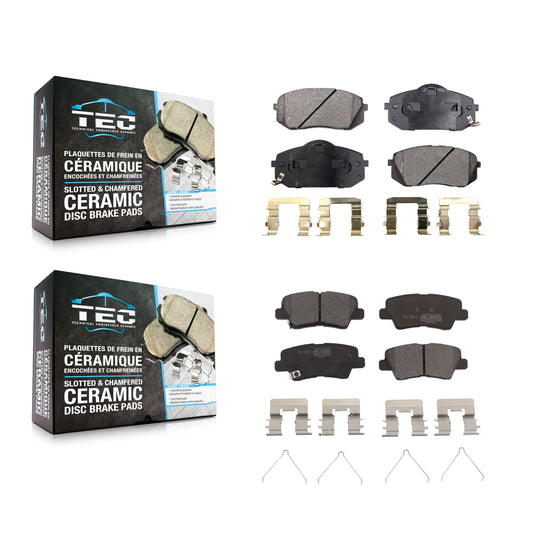 [Avant + Arrière] Kit de plaquette (céramique) de frein pour 2016 Kia Soul EV From Chassis VIN #160921 KTC-100128
