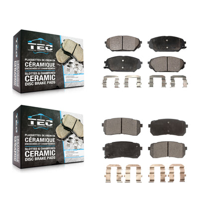 [Avant + Arrière] Kit de plaquette (céramique) de frein pour 2007-2012 Hyundai Veracruz KTC-100129