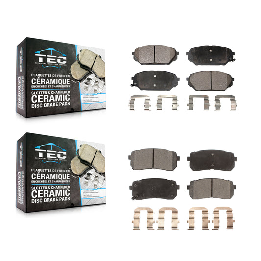 [Avant + Arrière] Kit de plaquette (céramique) de frein pour 2007-2012 Hyundai Veracruz KTC-100129