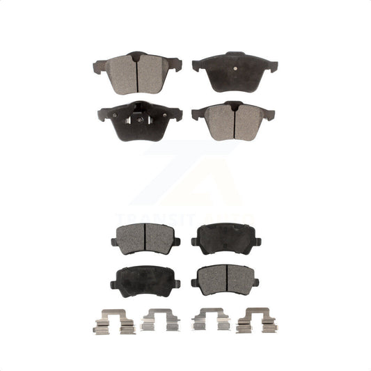 [Avant + Arrière] Kit de plaquette (céramique) de frein pour Volvo S60 XC70 S80 V60 Cross Country V70 KTC-100131 par TEC