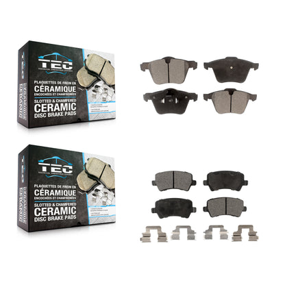 [Avant + Arrière] Kit de plaquette (céramique) de frein pour Volvo S60 XC70 S80 V60 Cross Country V70 KTC-100131