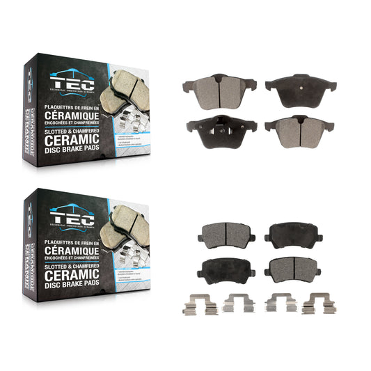 [Avant + Arrière] Kit de plaquette (céramique) de frein pour Volvo S60 XC70 S80 V60 Cross Country V70 KTC-100131