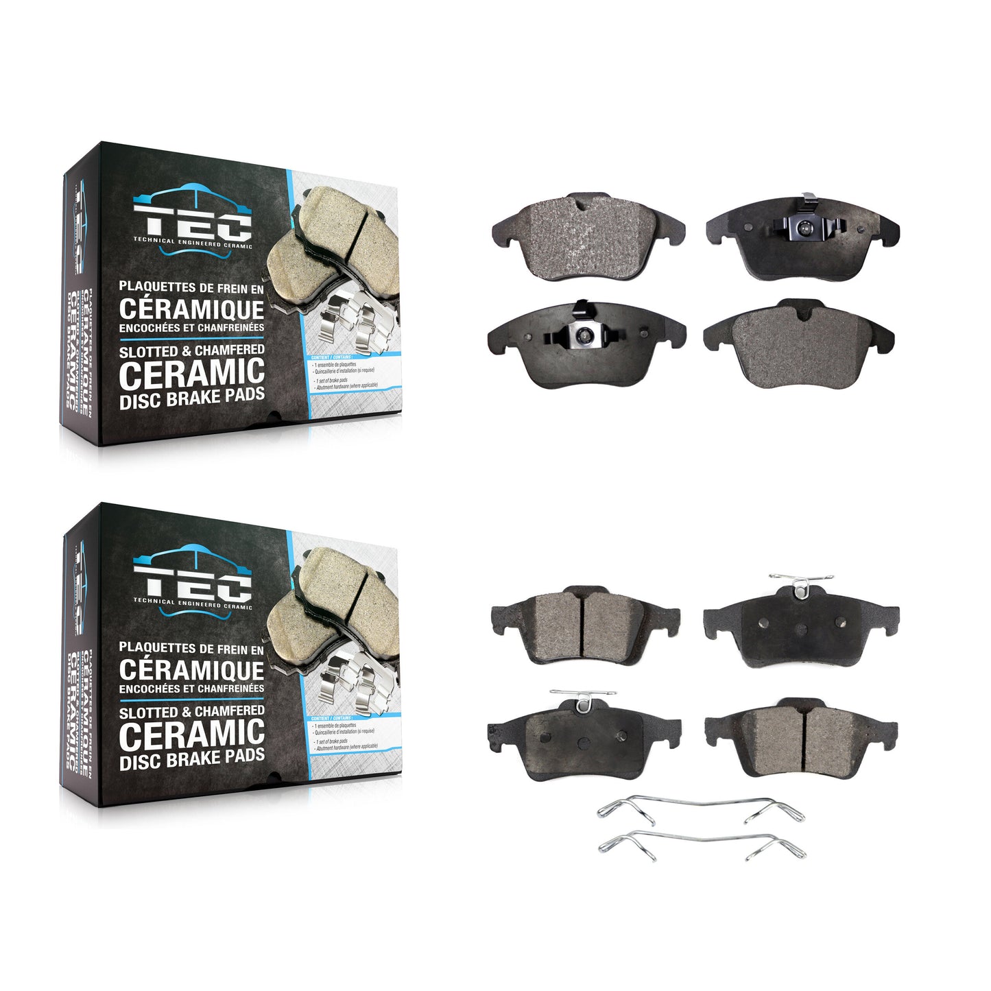 [Avant + Arrière] Kit de plaquette (céramique) de frein pour 2012 Volvo S40 KTC-100132