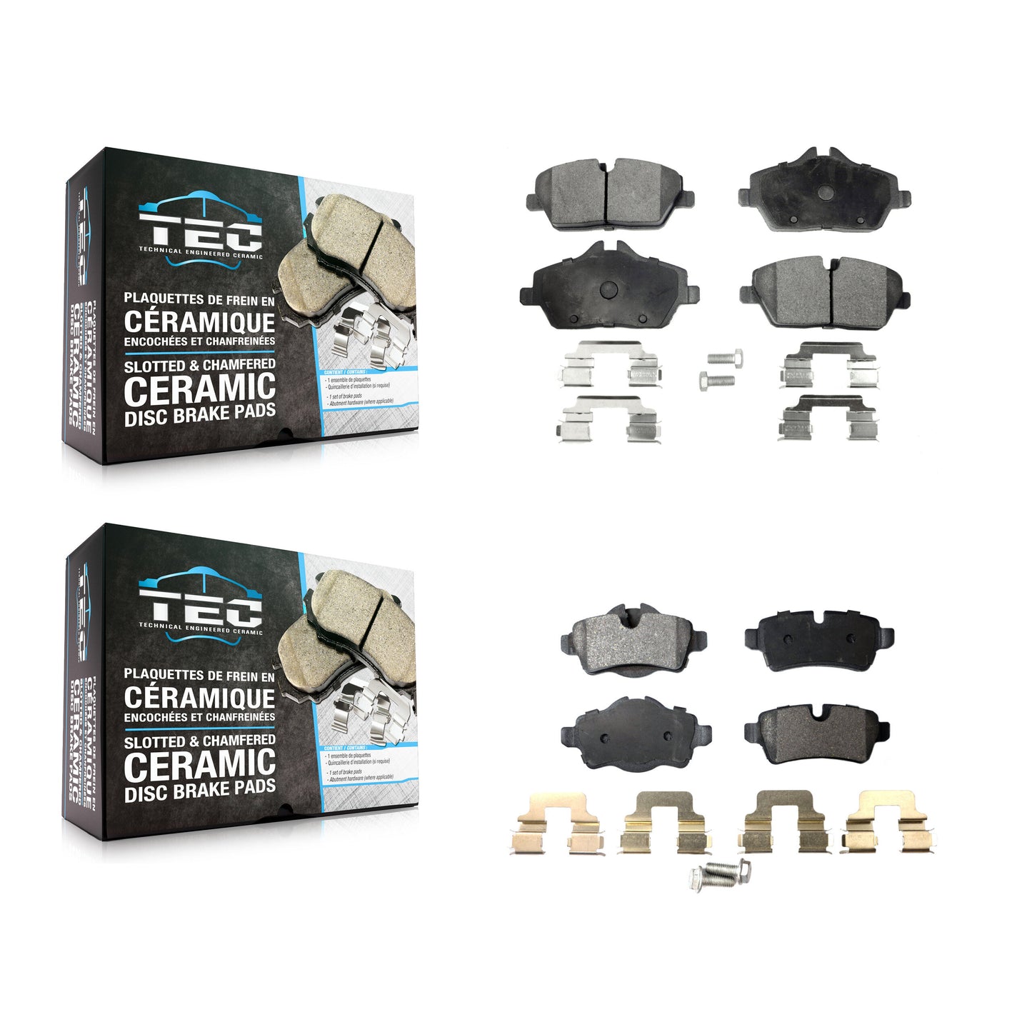 [Avant + Arrière] Kit de plaquette (céramique) de frein pour Mini Cooper avec 280mm Diameter Rotor KTC-100135