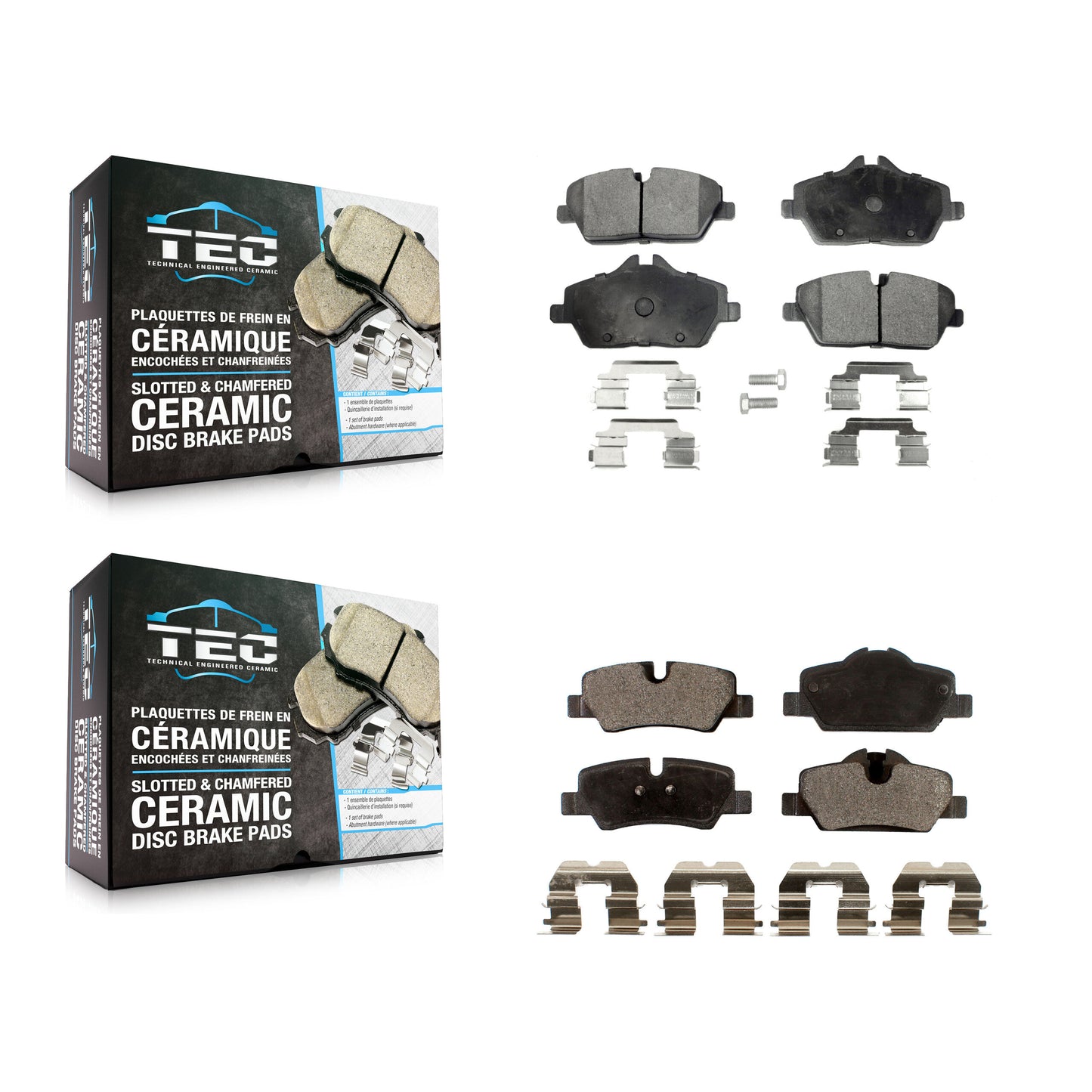 [Avant + Arrière] Kit de plaquette (céramique) de frein pour Mini Cooper KTC-100136