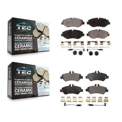 [Avant + Arrière] Kit de plaquette (céramique) de frein pour Sprinter 2500 Mercedes-Benz Freightliner Dodge KTC-100137