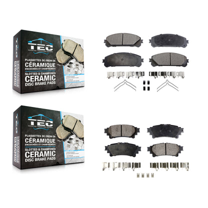 [Avant + Arrière] Kit de plaquette (céramique) de frein pour Toyota Highlander Sienna Lexus RX350 RX450h KTC-100141