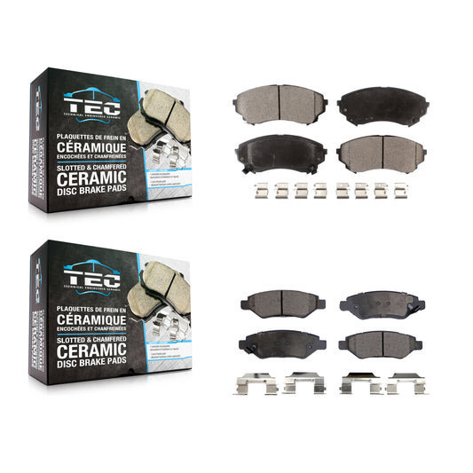 [Avant + Arrière] Kit de plaquette (céramique) de frein pour Cadillac CTS avec Heavy Duty Brakes KTC-100145