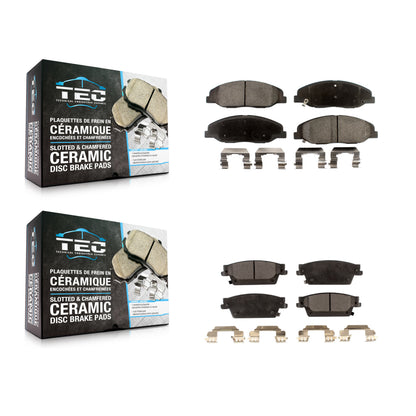[Avant + Arrière] Kit de plaquette (céramique) de frein pour 2009-2011 Cadillac STS avec Performance Brakes KTC-100146