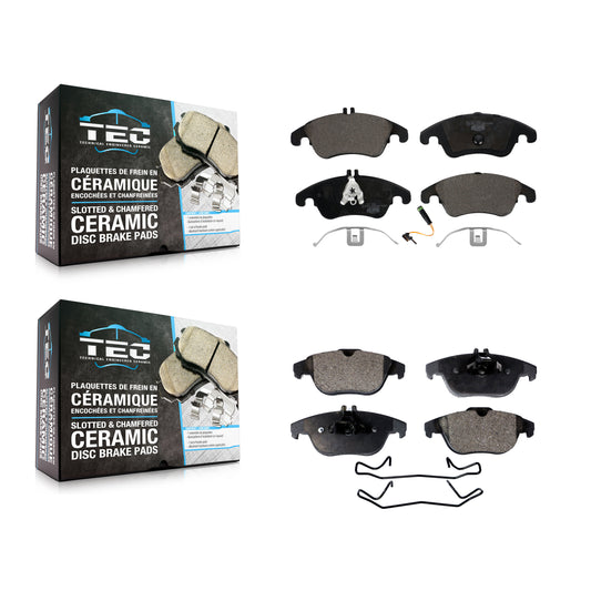 [Avant + Arrière] Kit de plaquette (céramique) de frein pour Mercedes-Benz E350 C300 C250 C350 E550 E400 KTC-100152