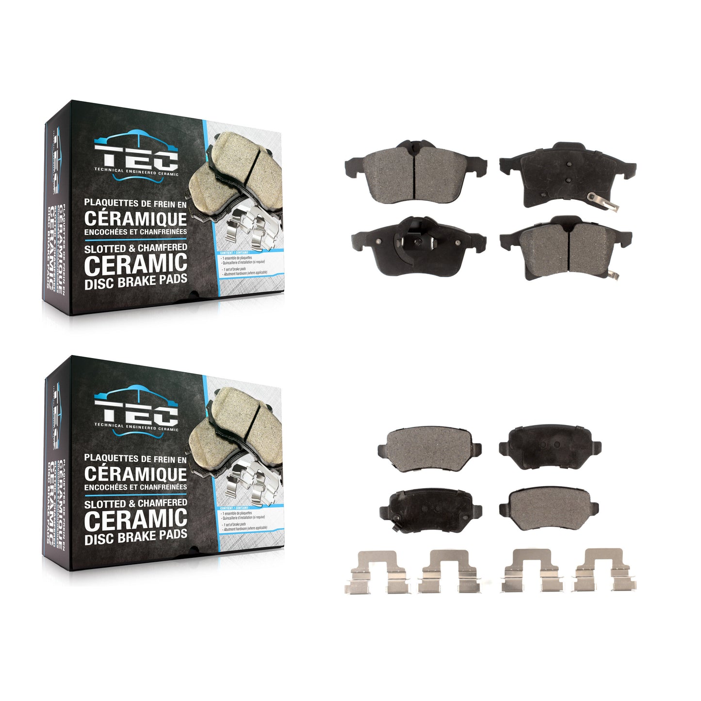 [Avant + Arrière] Kit de plaquette (céramique) de frein pour 2008-2009 Saturn Astra KTC-100157