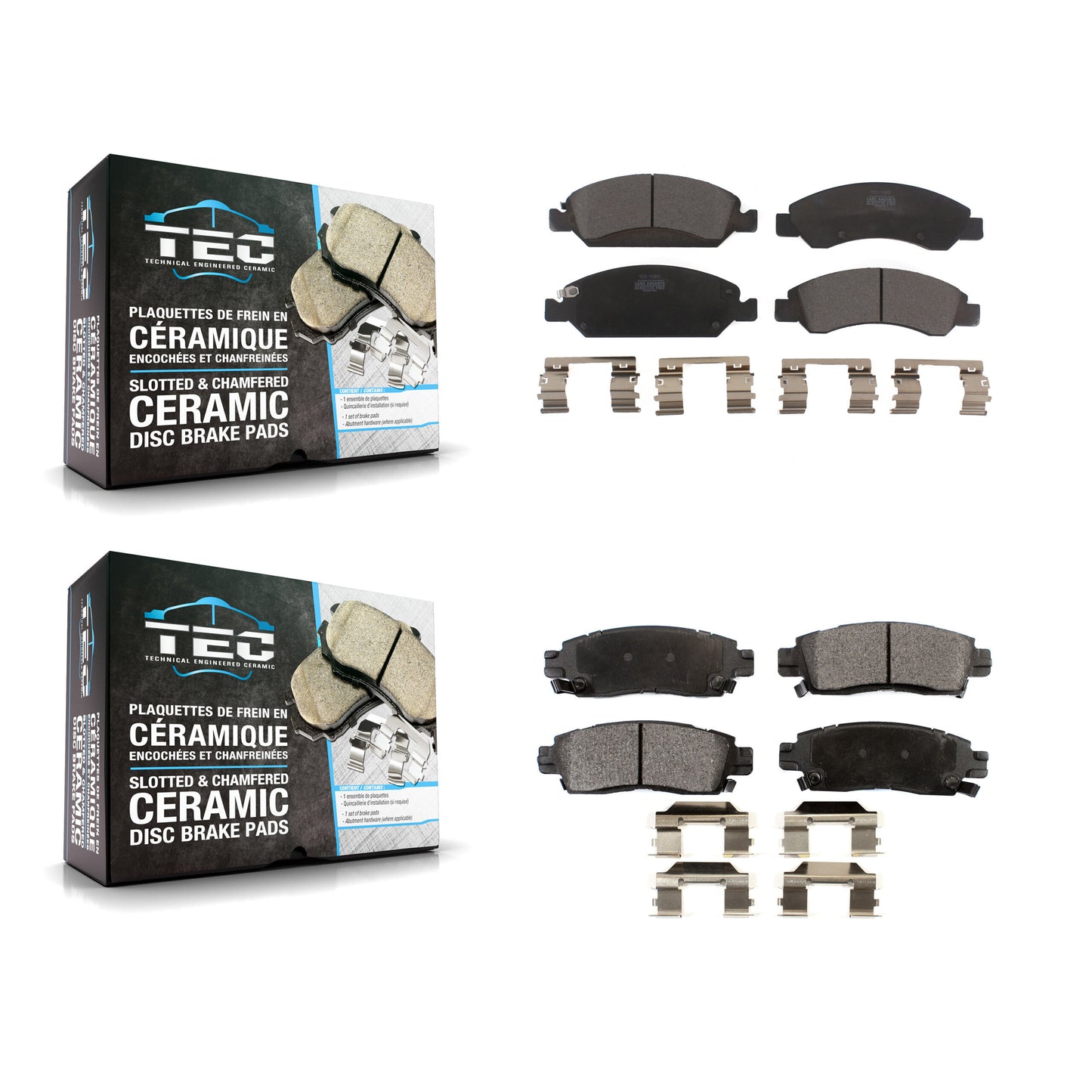 [Avant + Arrière] Kit de plaquette (céramique) de frein pour Cadillac XTS KTC-100162