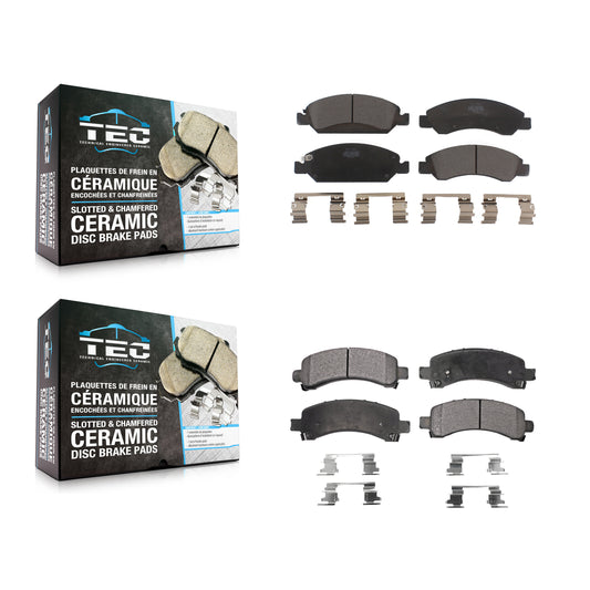 [Avant + Arrière] Kit de plaquette (céramique) de frein pour 2009-2014 Chevrolet Express 1500 GMC Savana KTC-100163